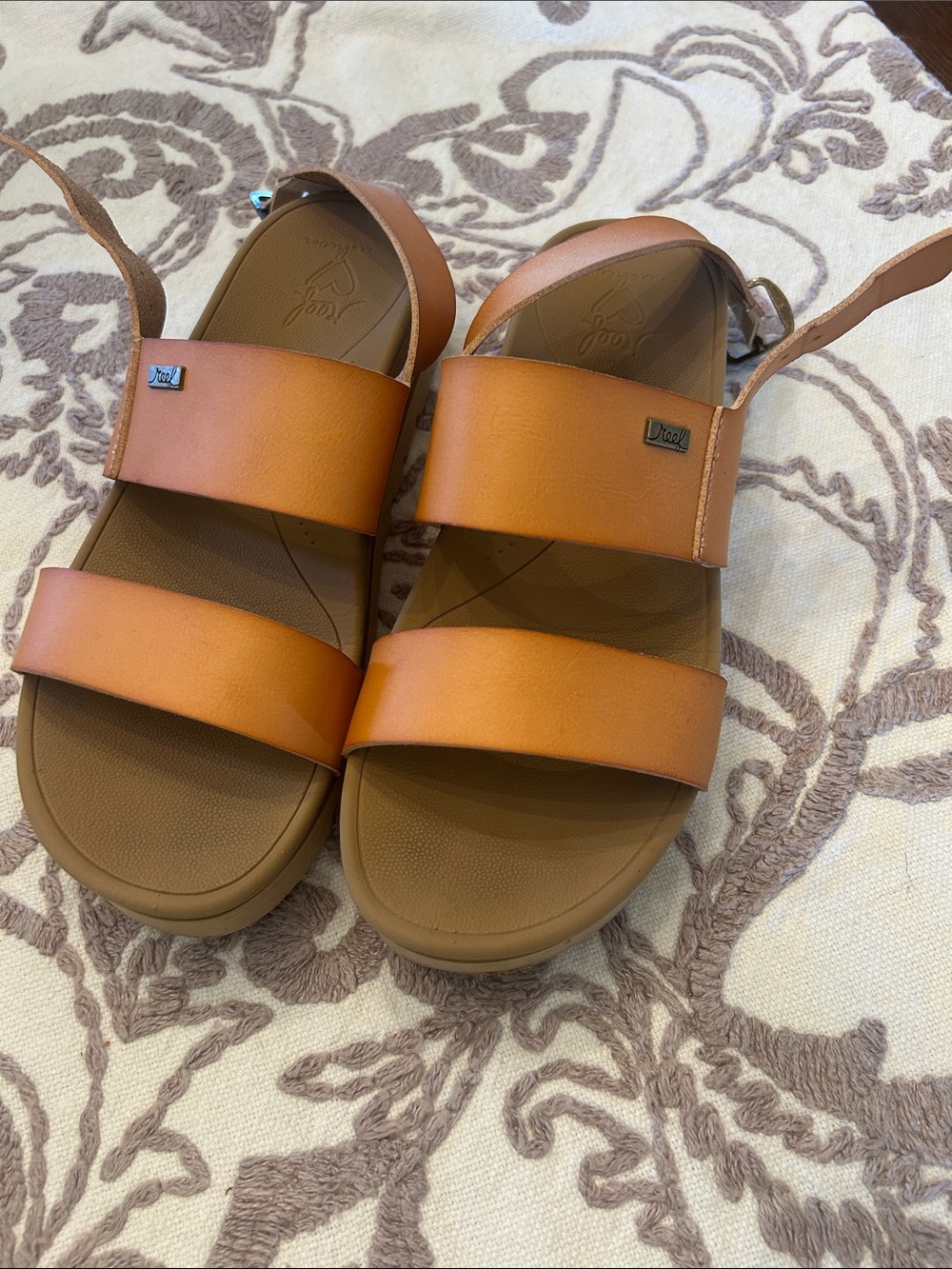 Reef Women's Brown Double-Strap Sandals